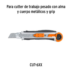 Estuche con 10 cuchillas SK4 de 18 mm para cutter, Truper