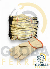 Guante ingeniero con refuerzo externo en vaqueta